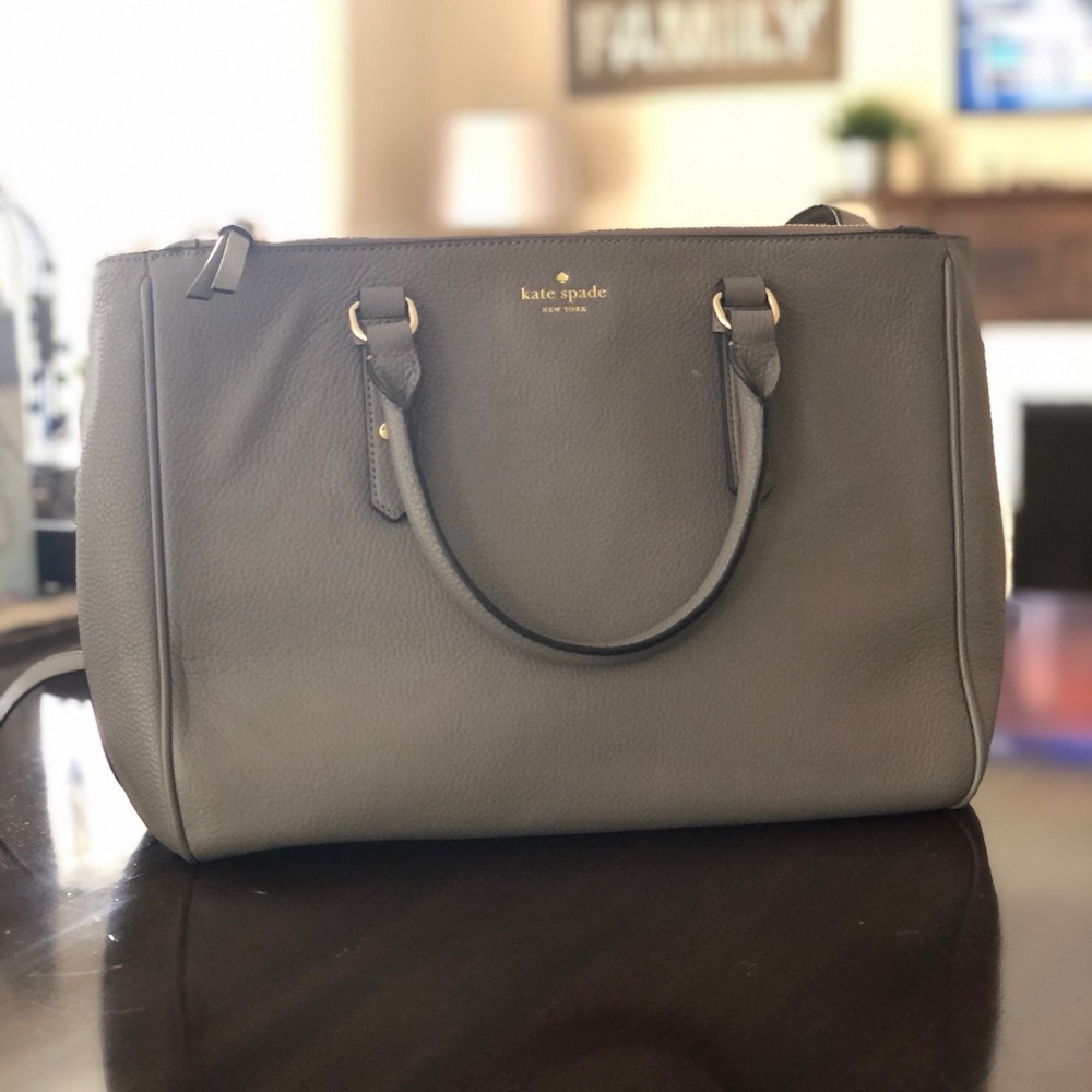 Grey Kate Spade bag
